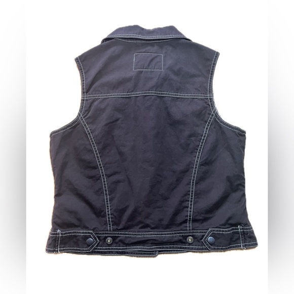 Outback Trading Co LTD Women’s Brown Vest With Snaps And Flower Liner Size S - Picture 3 of 8